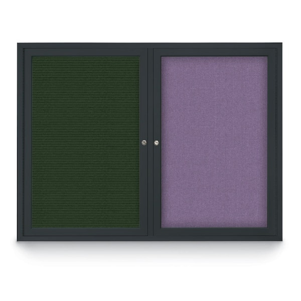 Corkboard, Cork Backing/Black, 60" X36"